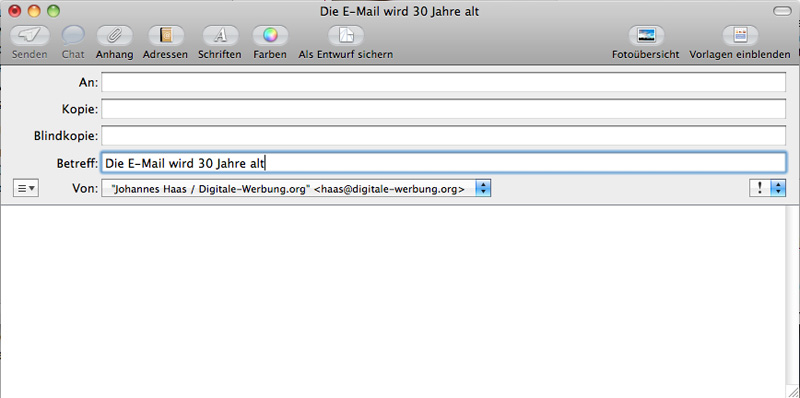 E-Mail wird 30 Jahre alt