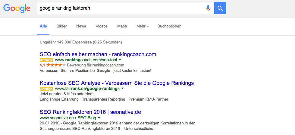 google seo rankingfaktoren